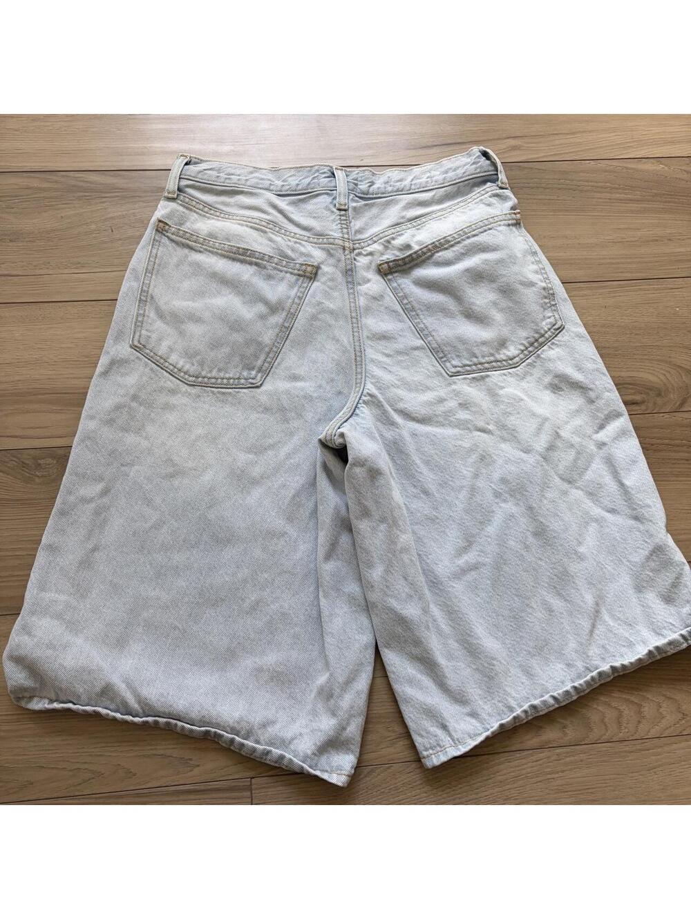 DISTRESSED DENIM SHORTS - Picture 5 of 7